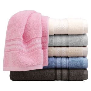 Hand Towels 100% Cotton 6 Pcs Ringspun Face Towels Mixed Color